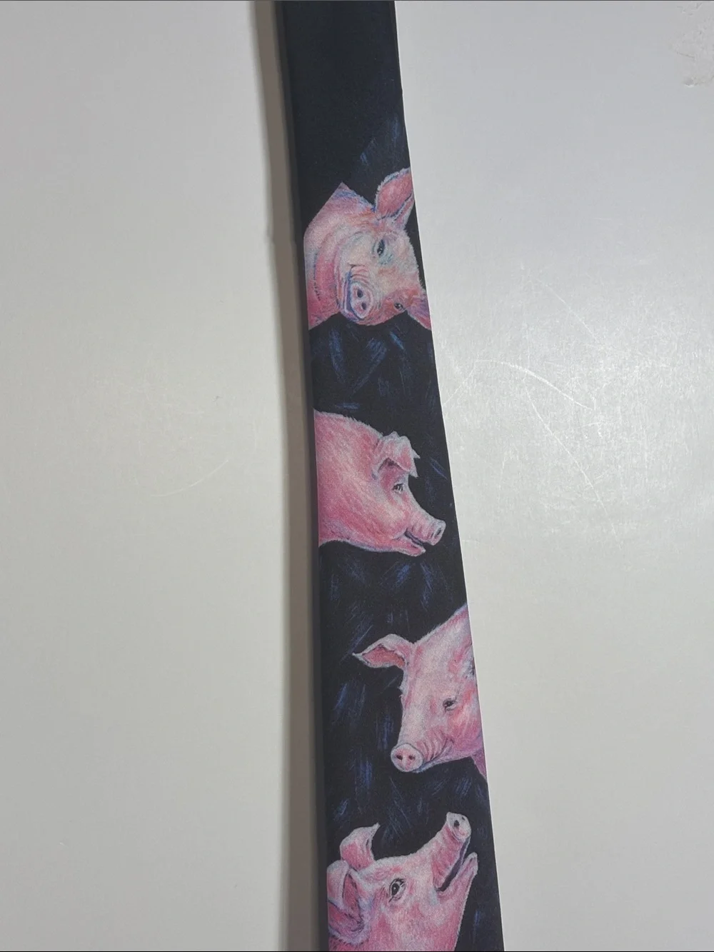 Vintage 1989 Ralph Marlin Pig Tie! Excellent Used Condition! EUC